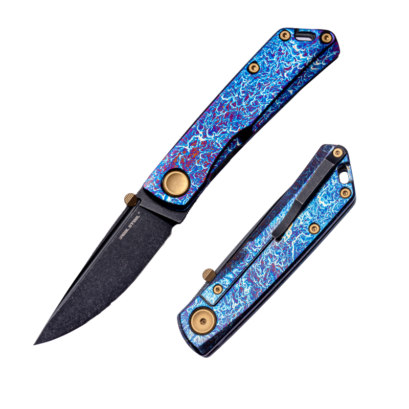 Luna Boost Flame | Frame Lock | Titanium