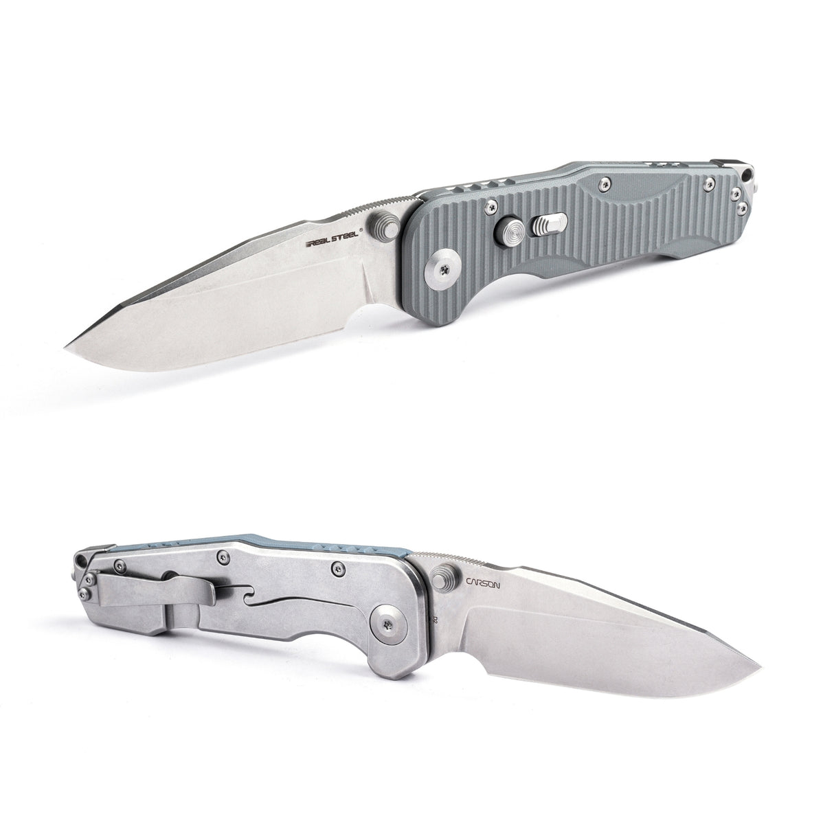 Evolution Ironclad | D2| Steel Frame & G10 | Stonewashed