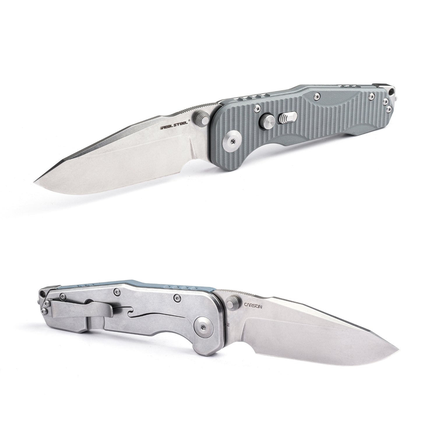 Evolution Ironclad | D2| Steel Frame & G10 | Stonewashed