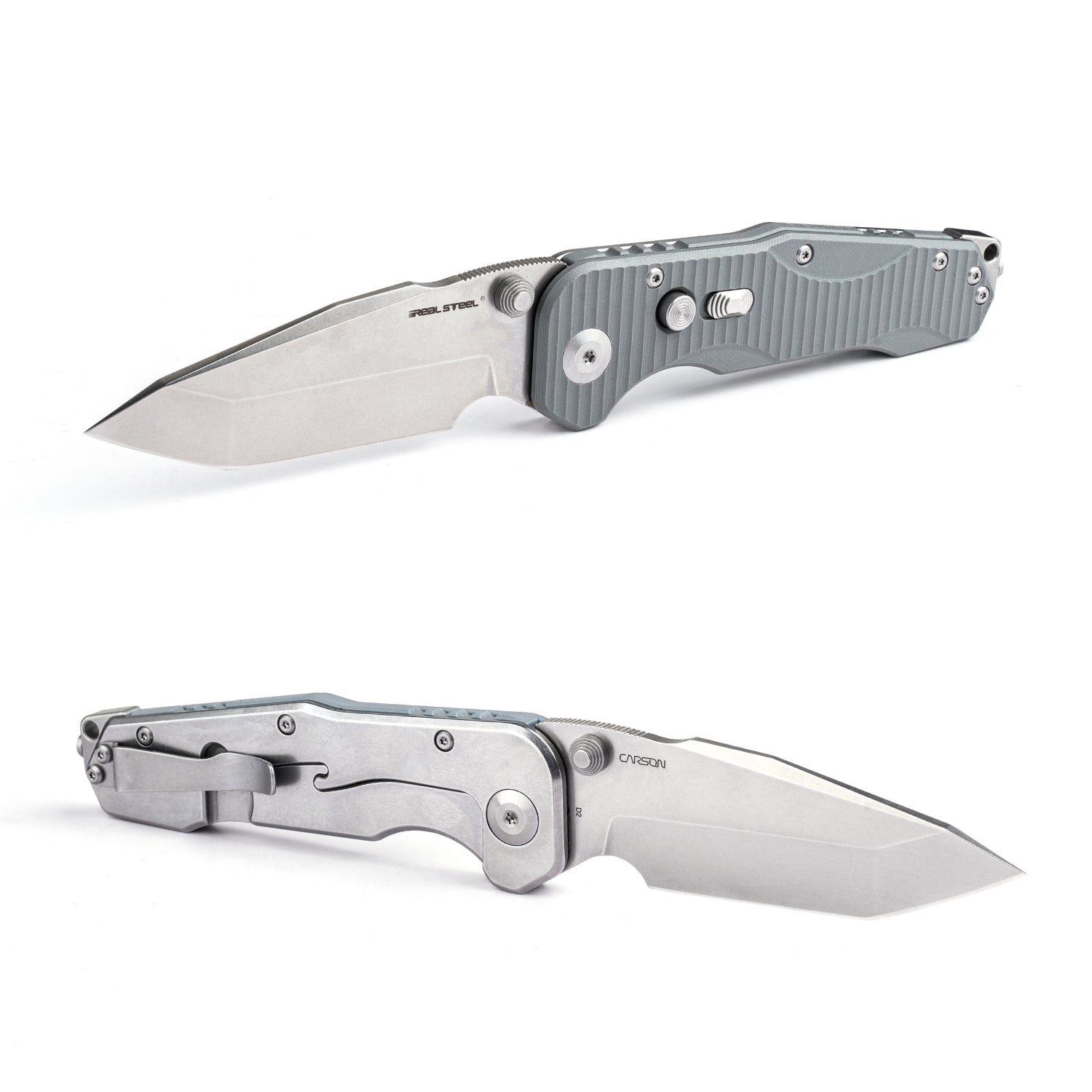 Evolution Ironclad | D2| Steel Frame & G10 | Stonewashed