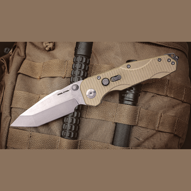 Evolution Ironclad | D2| Steel Frame & G10 | Stonewashed