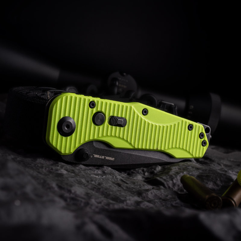 Evolution Ironclad |3.8"D2 Blade| Steel Frame & G10 | Blackwashed