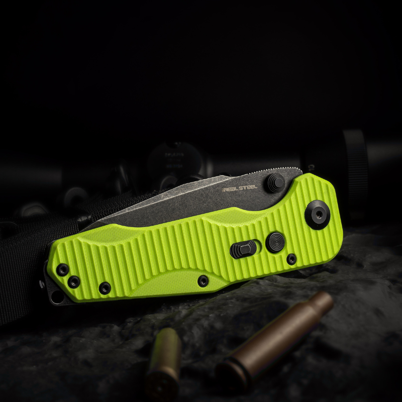 Evolution Ironclad |3.8"D2 Blade| Steel Frame & G10 | Blackwashed