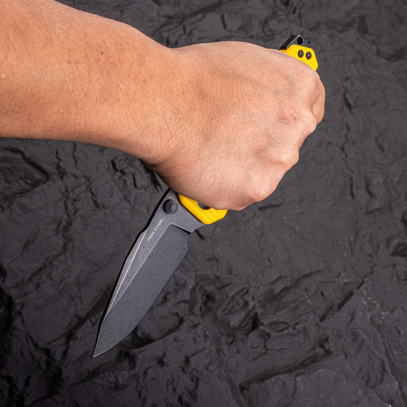 Evolution Ironclad |3.8"D2 Blade| Steel Frame & G10 | Blackwashed