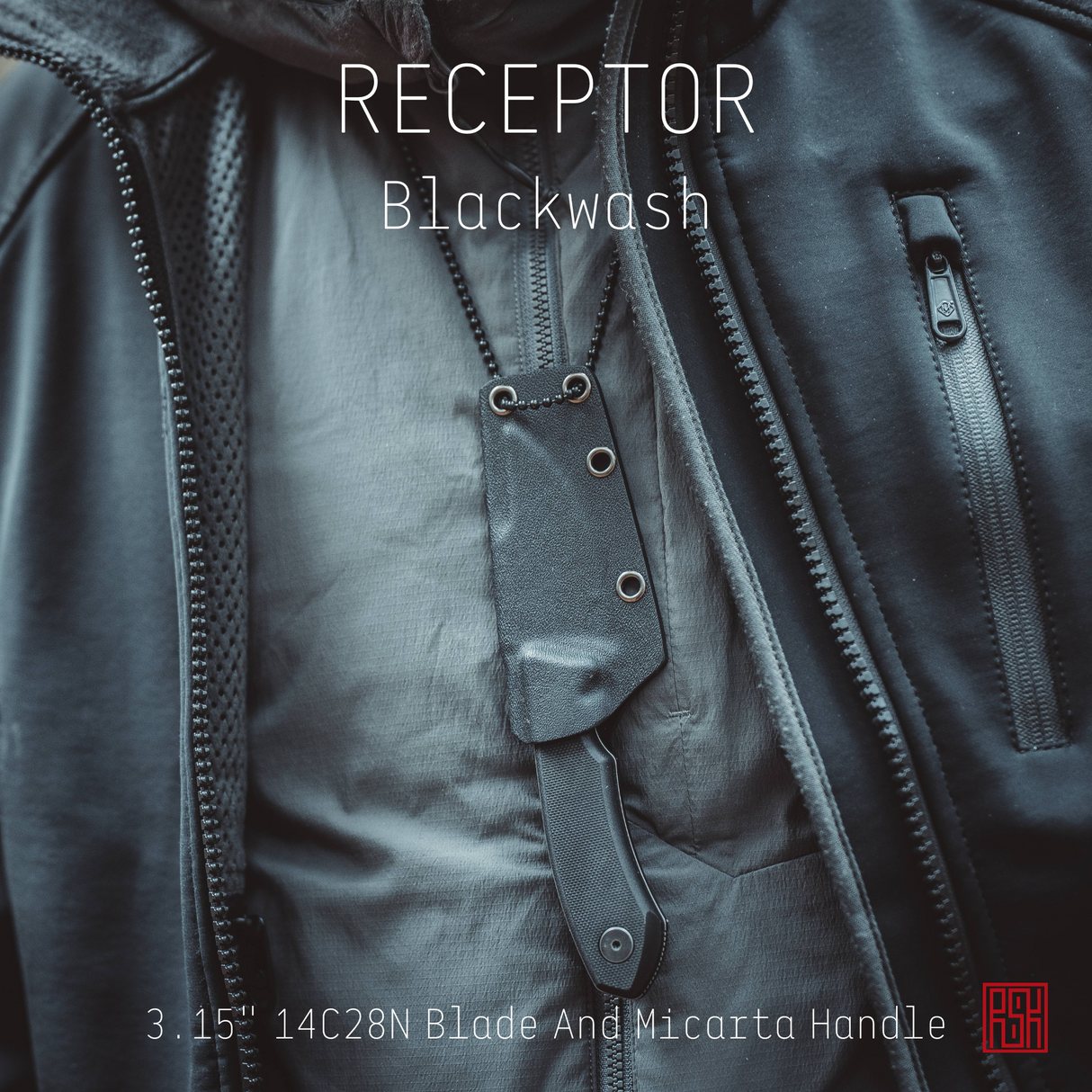 Receptor | Fixed EDC knife | 14C28N