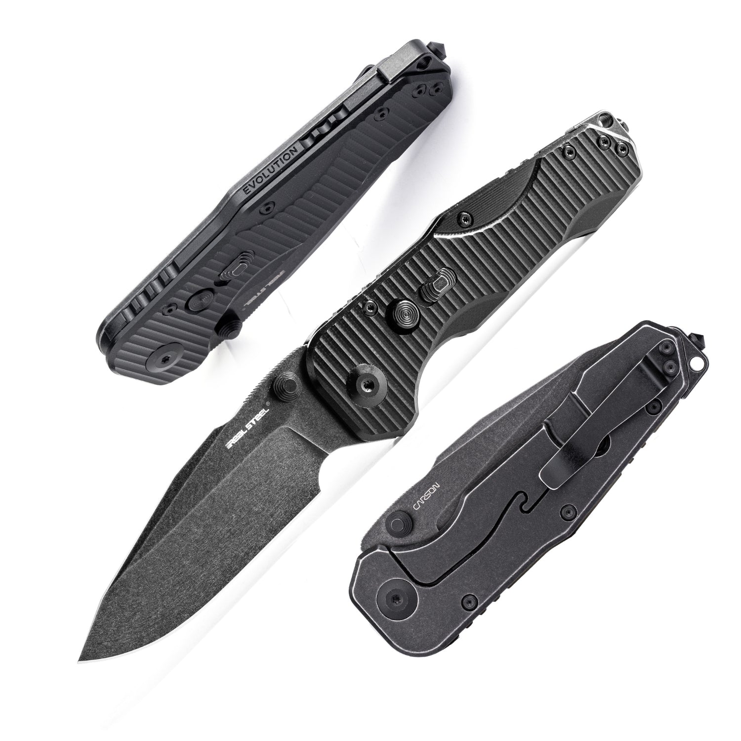 Evolution Ironclad | D2| Steel Frame & G10 | Blackwashed