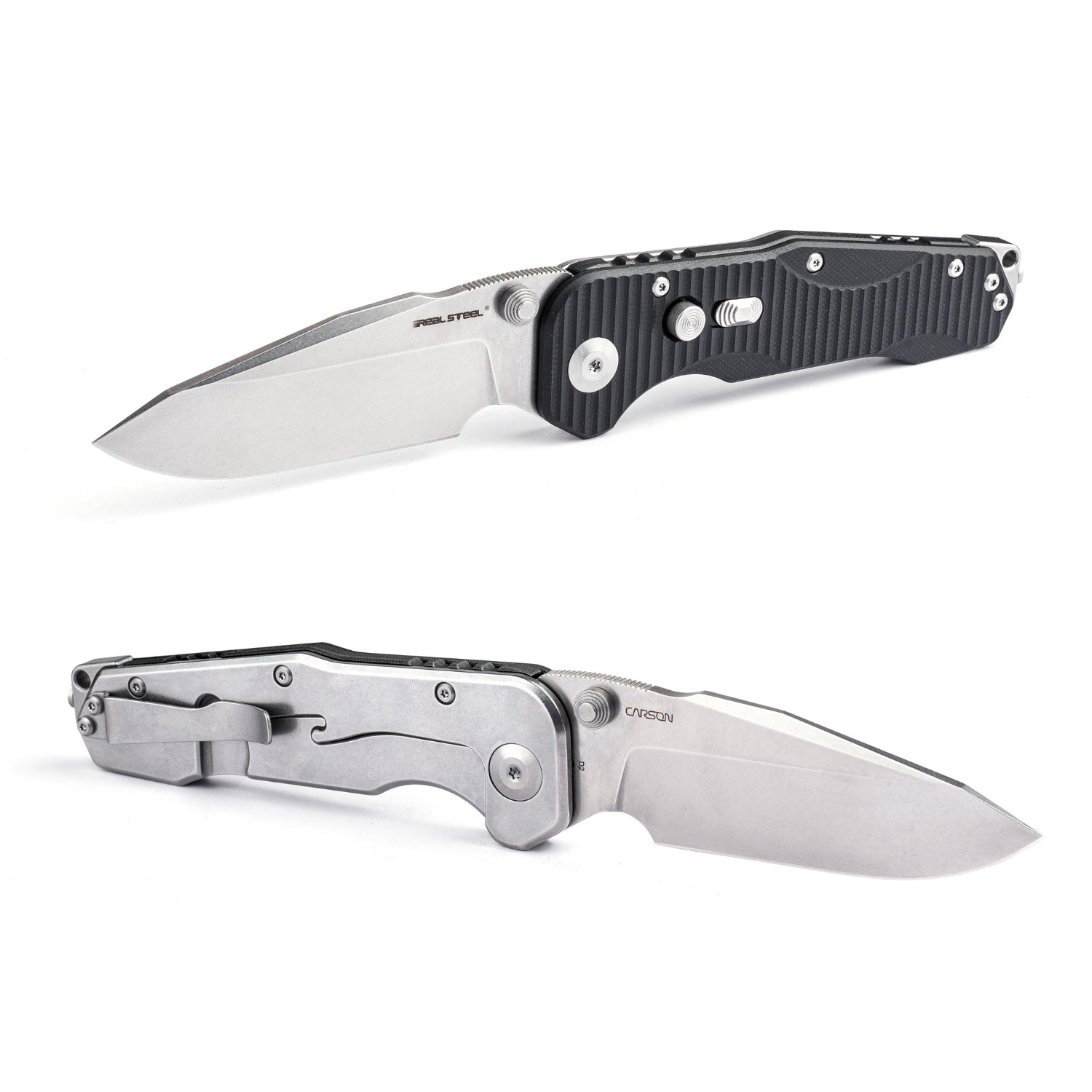 Evolution Ironclad | D2| Steel Frame & G10 | Stonewashed