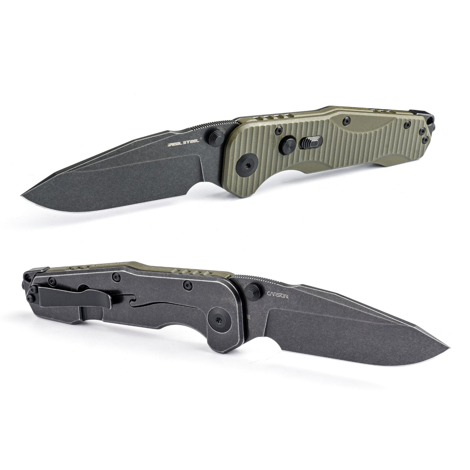 Evolution Ironclad | D2| Steel Frame & G10 | Blackwashed