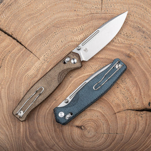 Huginn Compact | Stonewash | Denim Micarta