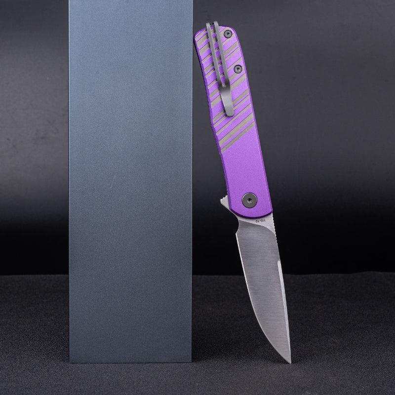 Karly | Satin | Purple Aluminium