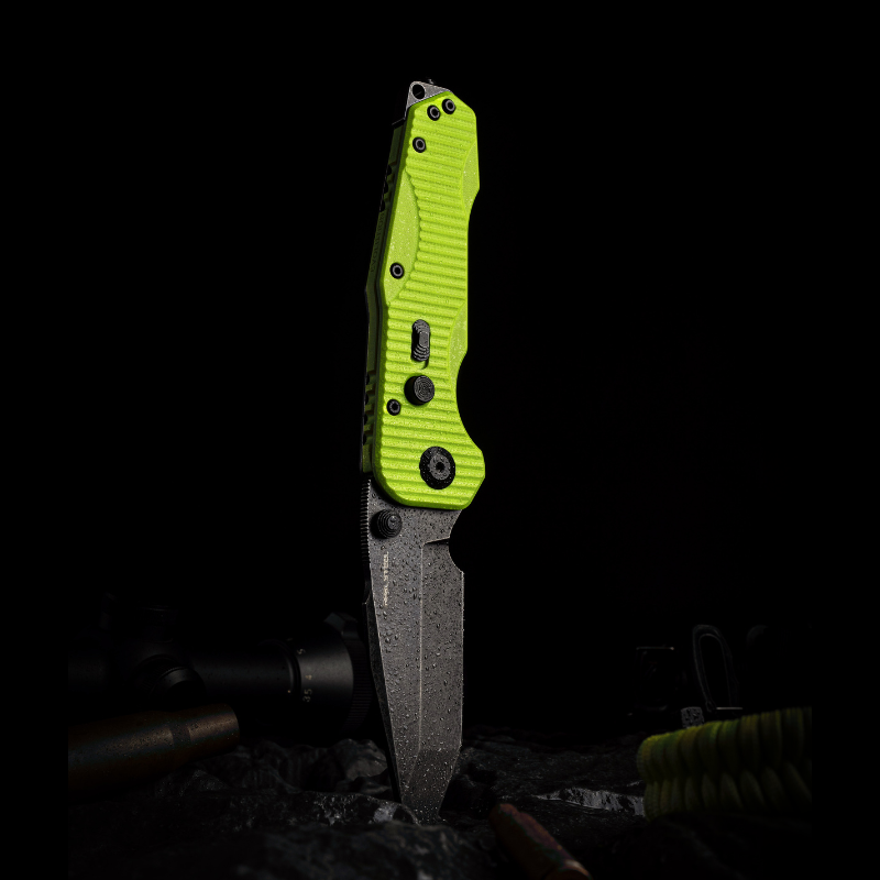 Evolution Ironclad |3.8"D2 Blade| Steel Frame & G10 | Blackwashed