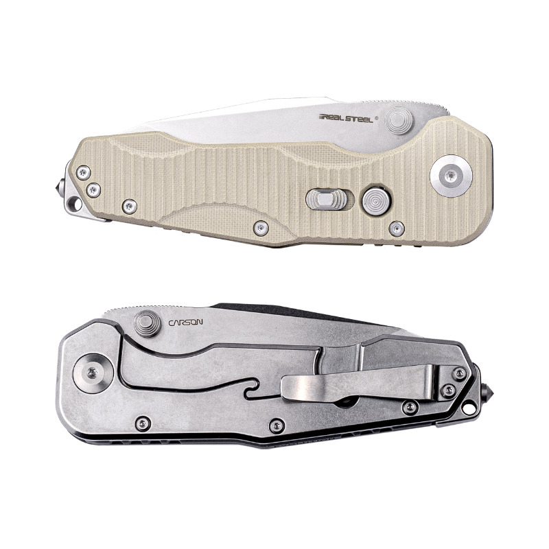 Evolution Ironclad | D2| Steel Frame & G10 | Stonewash