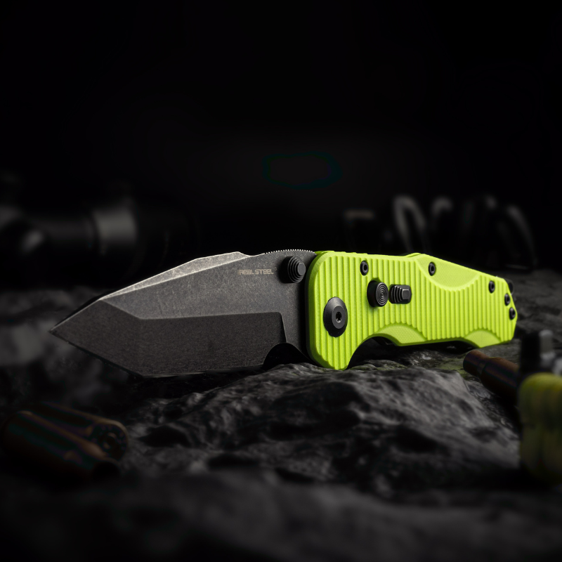 Evolution Ironclad |3.8"D2 Blade| Steel Frame & G10 | Blackwashed