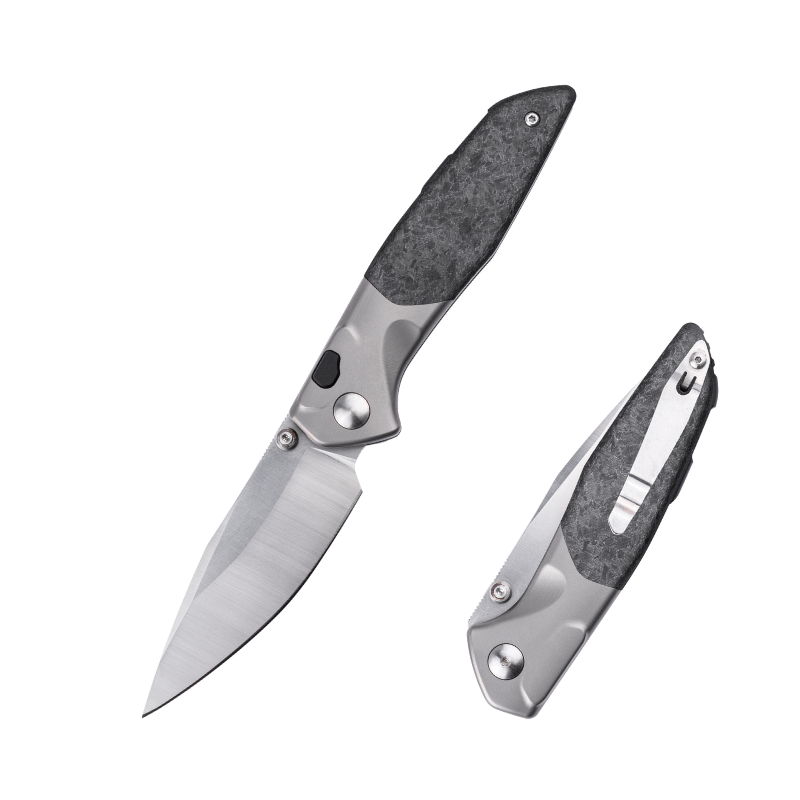 Hoeft | S35VN | Titanium & Shred Carbon Fiber