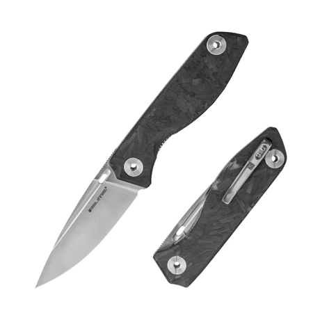 Real Steel Sidus Free Slip Joint Folding Knife -4.02" D2 Blade and Luminous Shred Carbon Fiber 7467 69.00 Real Steel Knives www.realsteelknives.com