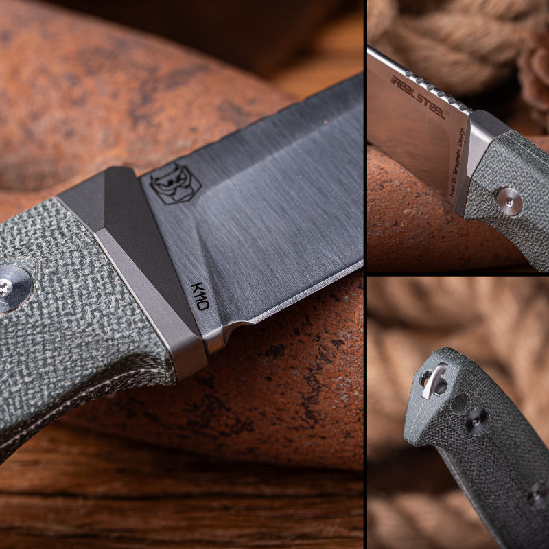 Black Thorn | Titanium Bolster & Micarta | Intergrated Glass Breaker