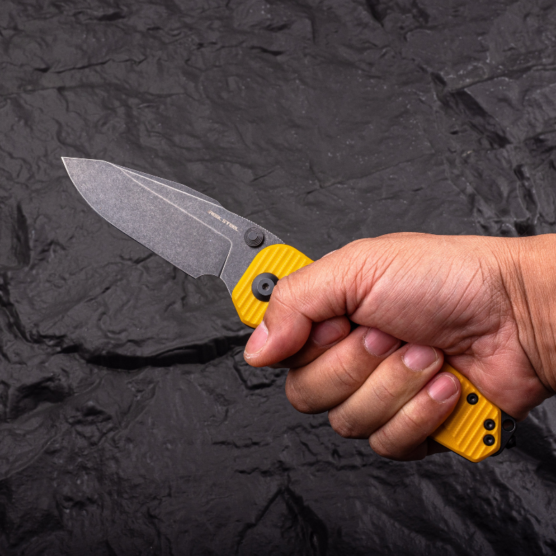 Evolution Ironclad |3.8"D2 Blade| Steel Frame & G10 | Blackwashed