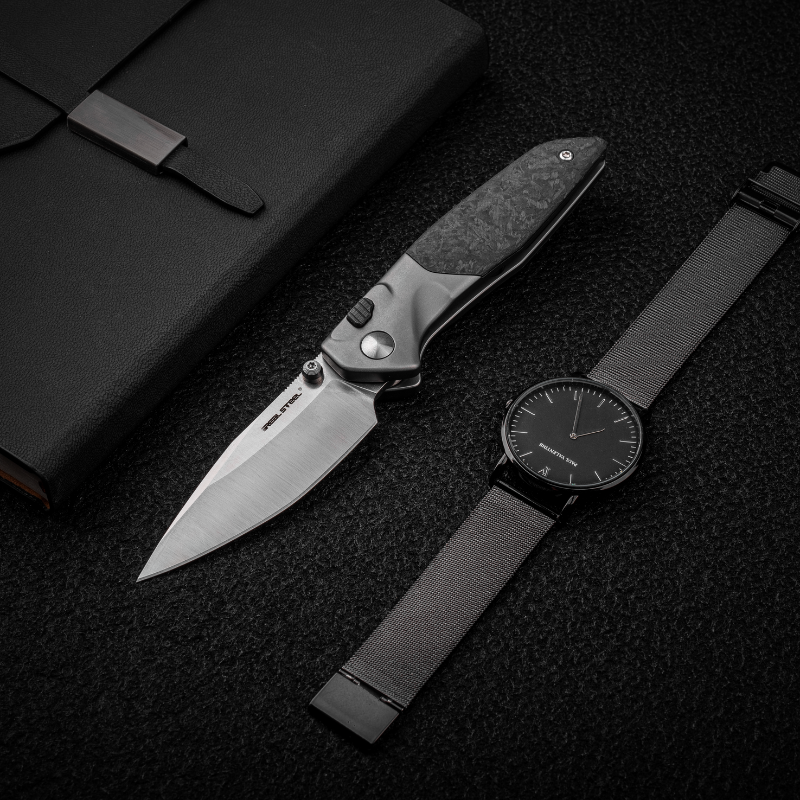 Hoeft | S35VN | Titanium & Shred Carbon Fiber