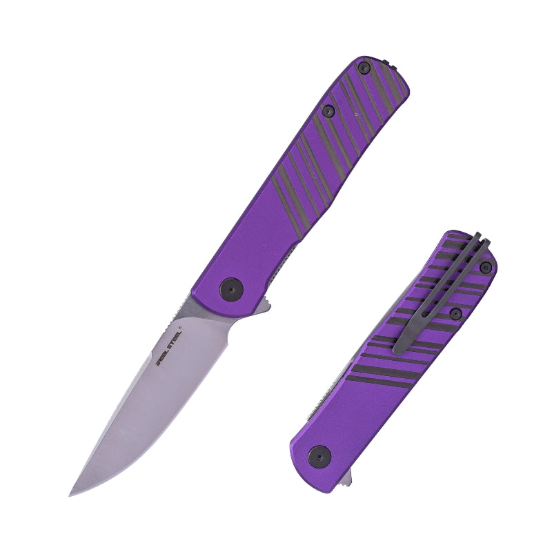 Karly | Satin | Purple Aluminium