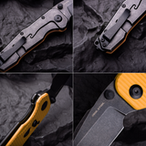 Evolution Ironclad |3.8"D2 Blade| Steel Frame & G10 | Blackwashed
