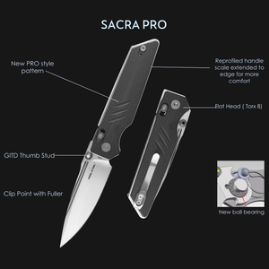 Sacra Pro | Stonewash | Black G10