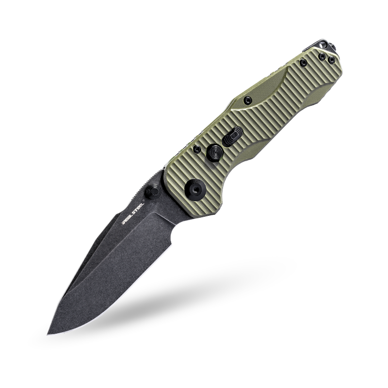Evolution Ironclad |3.8"D2 Blade| Steel Frame & G10 | Blackwashed