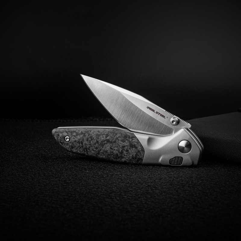 Hoeft | S35VN | Titanium & Shred Carbon Fiber