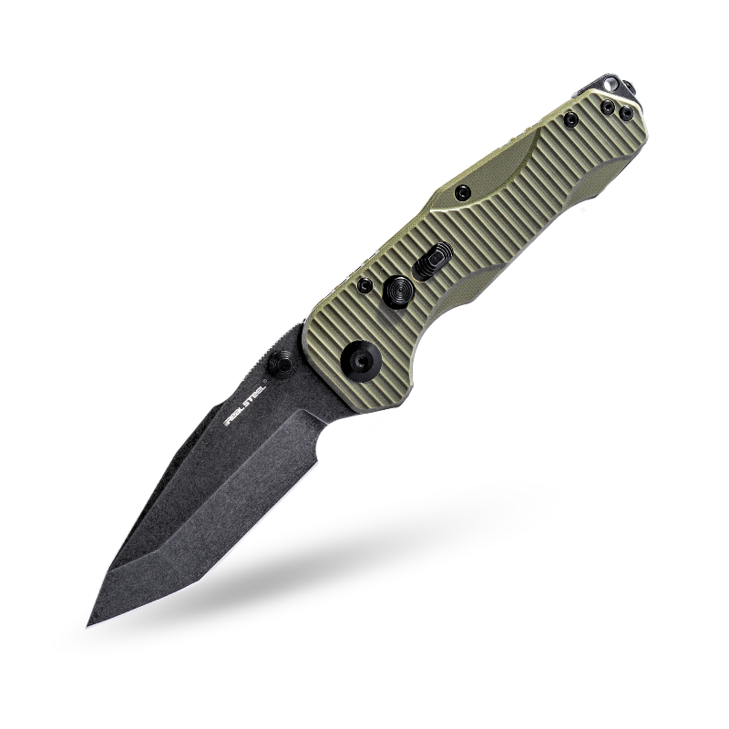 Evolution Ironclad |3.8"D2 Blade| Steel Frame & G10 | Blackwashed
