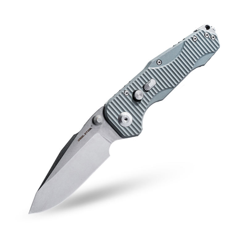 Evolution Ironclad | D2| Steel Frame & G10 | Stonewash