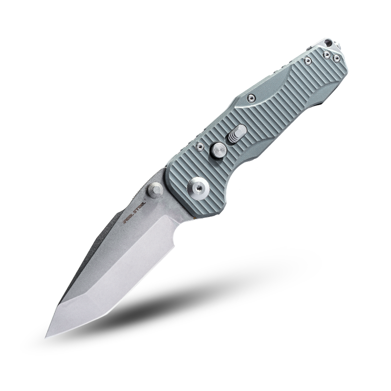 Evolution Ironclad | D2| Steel Frame & G10 | Stonewash