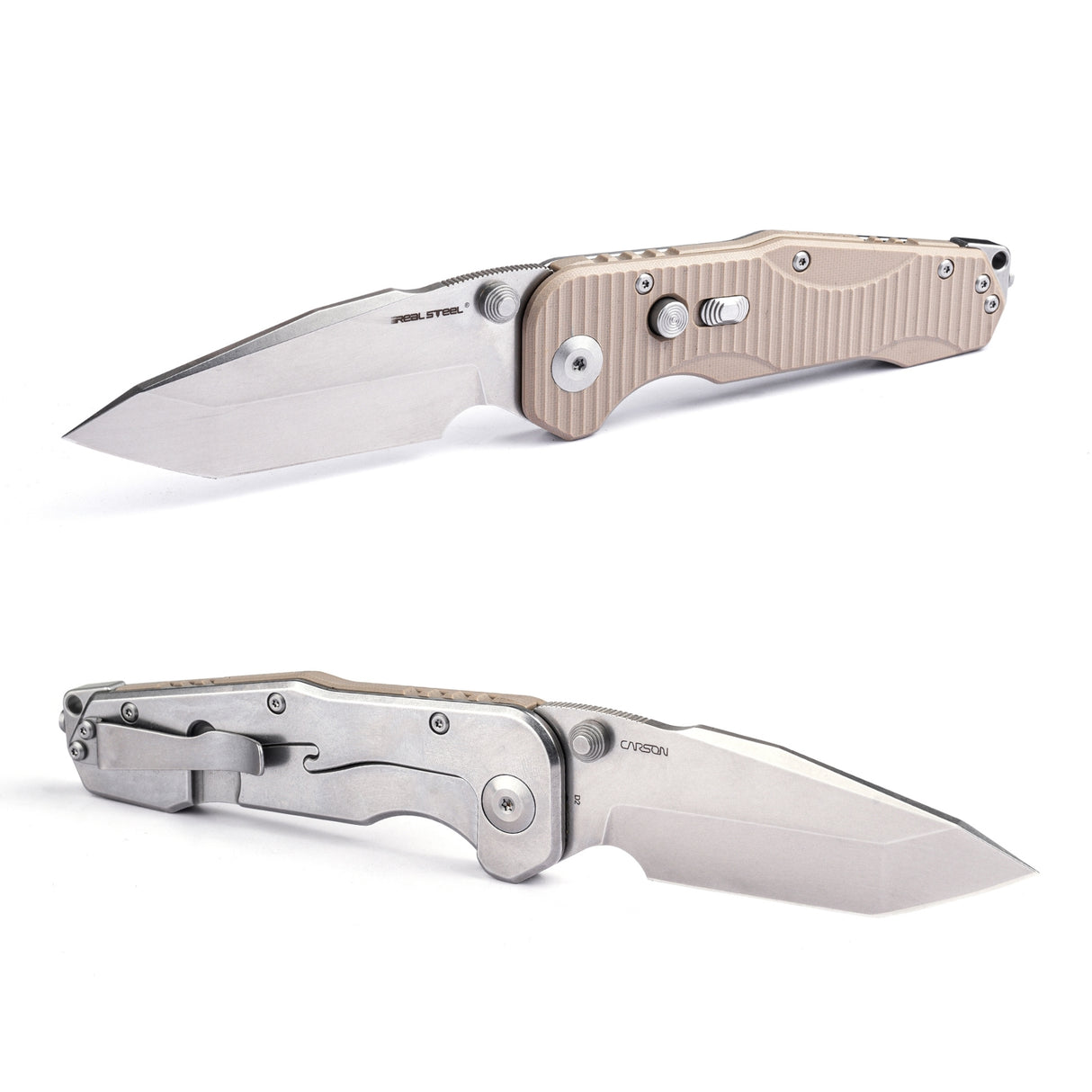 Evolution Ironclad | D2| Steel Frame & G10 | Stonewashed