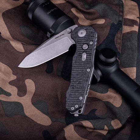 Evolution | S35VN | Titanium & Carbon Fiber