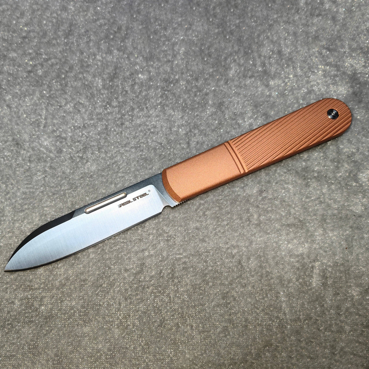 Real Steel Barlow RB5 Titanium / Copper / Brass Handle Scale set Accessories Real Steel Knives Real Steel Knives www.realsteelknives.com