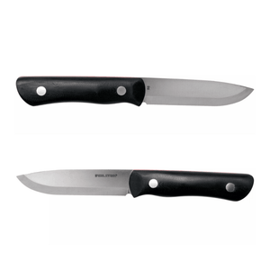 Real Steel Bushcraft III Fixed Knife -4.13" D2 Scandi Grind, Black G10 Handle with Red G10 Liner, Kydex Sheath 3725 69.00 Real Steel Knives www.realsteelknives.com