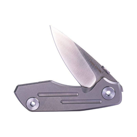 Real Steel Delta 2600 Frame Lock Folding Knife - 2.90" S35VN Satin Drop Point Blade, Titanium TC4 Handle 7101 119.00 Real Steel Knives www.realsteelknives.com