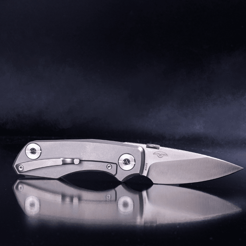 Real Steel Delta 2600 Frame Lock Folding Knife - 2.90" S35VN Satin Drop Point Blade, Titanium TC4 Handle 7101 119.00 Real Steel Knives www.realsteelknives.com