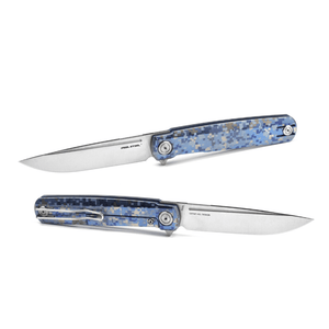 Real Steel G-Frame TC Series EDC Frame Lock Folding Knife-3.39" Bohler N690 Blade and TC Handle 7874TC09 99.00 Real Steel Knives www.realsteelknives.com