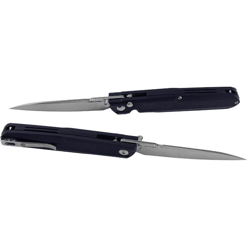 Real Steel G5 Metamorph Button Lock Folding Knife - 3.62" Alleima 14C28N Plain Blade, Black G10 Handle 7831B 63.00 Real Steel Knives www.realsteelknives.com