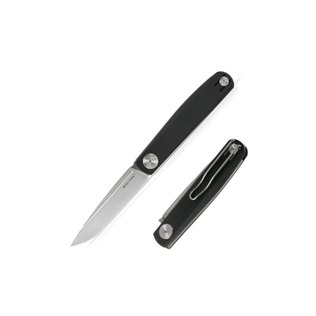 Real Steel Gslip EDC Slip Joint Folding Knife-3.07" VG-10 Satin Blade, Black G10 Handle 7841 52.00 Real Steel Knives www.realsteelknives.com