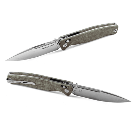 Real Steel Huginn Tactical Crossbar Lock Folding Knife - 3.66" VG-10 Blade with Green Micarta Handle knife Real Steel Knives huginn, spo-default, spo-disabled, spo-notify-me-disabled Real Steel Knives www.realsteelknives.com