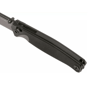 Real Steel Huginn Tactical Crossbar Lock Folding Knife -Black 3.66" VG-10 Blade and Milled Black G10 Handle 7652B 89.00 Real Steel Knives www.realsteelknives.com