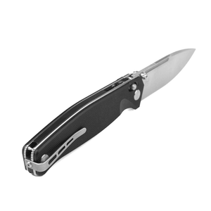 Real Steel Huginn Tactical Crossbar Lock Folding Knife -Black 3.66" VG-10 Blade, Milled Black G10 Handle 7651 89.00 Real Steel Knives www.realsteelknives.com