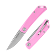 Real Steel Knives Luna Lite Slipjoint Folding Knife 2.76" Satin D2 Drop Point Blade, Pink G10 Handle 7040 39.00 Real Steel Knives www.realsteelknives.com