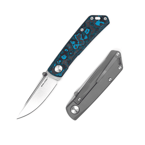 Real Steel Luna Boost FatCarbon EDC Urban Frame Lock Folding Knife-2.76" N690 Blade and Titanunium/FatCarbon Handle 7072FC7 119.00 Real Steel Knives www.realsteelknives.com