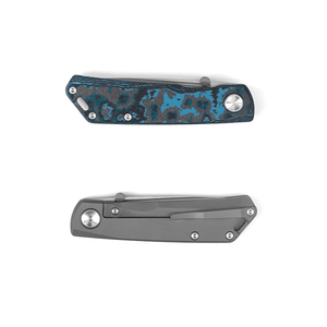 Real Steel Luna Boost FatCarbon EDC Urban Frame Lock Folding Knife-2.76" N690 Blade and Titanunium/FatCarbon Handle 7072FC6 119.00 Real Steel Knives www.realsteelknives.com