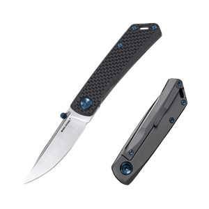 Real Steel Luna Boost Frame Lock Carbon Fiber EDC Frame Lock Folding Pocket Knife-2.76" Böhler N690 Blade and TC4/Carbon Fiber Handle 7076 115.00 Real Steel Knives www.realsteelknives.com