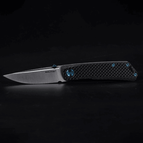 Real Steel Luna Boost Frame Lock Carbon Fiber EDC Frame Lock Folding Pocket Knife-2.76" Böhler N690 Blade and TC4/Carbon Fiber Handle 7076 115.00 Real Steel Knives www.realsteelknives.com