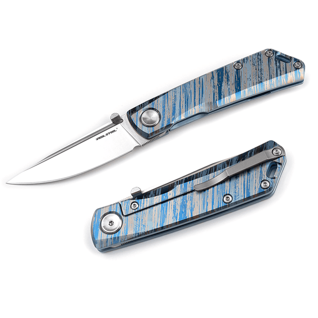 Real Steel Luna Boost TC Series Frame Lock Folding Pocket Knife -2.76" Bohler N690 Blade, TC Handle 7071TC06 156.00 Real Steel Knives www.realsteelknives.com