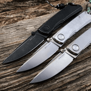 Real Steel Luna Eco Frame Lock Folding Knife-2.76" Bohler K110 Stonewashed Drop Point Blade, Stainless Steel Handle 7082 33.00 Real Steel Knives www.realsteelknives.com