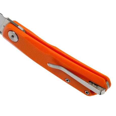 Real Steel Luna Lite EDC Urban Silp Joint Folding Knife-2.76" D2 Blade and Orange G10 Handle 7036 34.00 Real Steel Knives www.realsteelknives.com